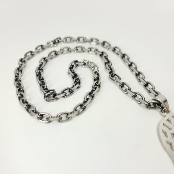 NWT Statement Hamsa Stainless Steel Necklace NEW - Picture 11 of 14